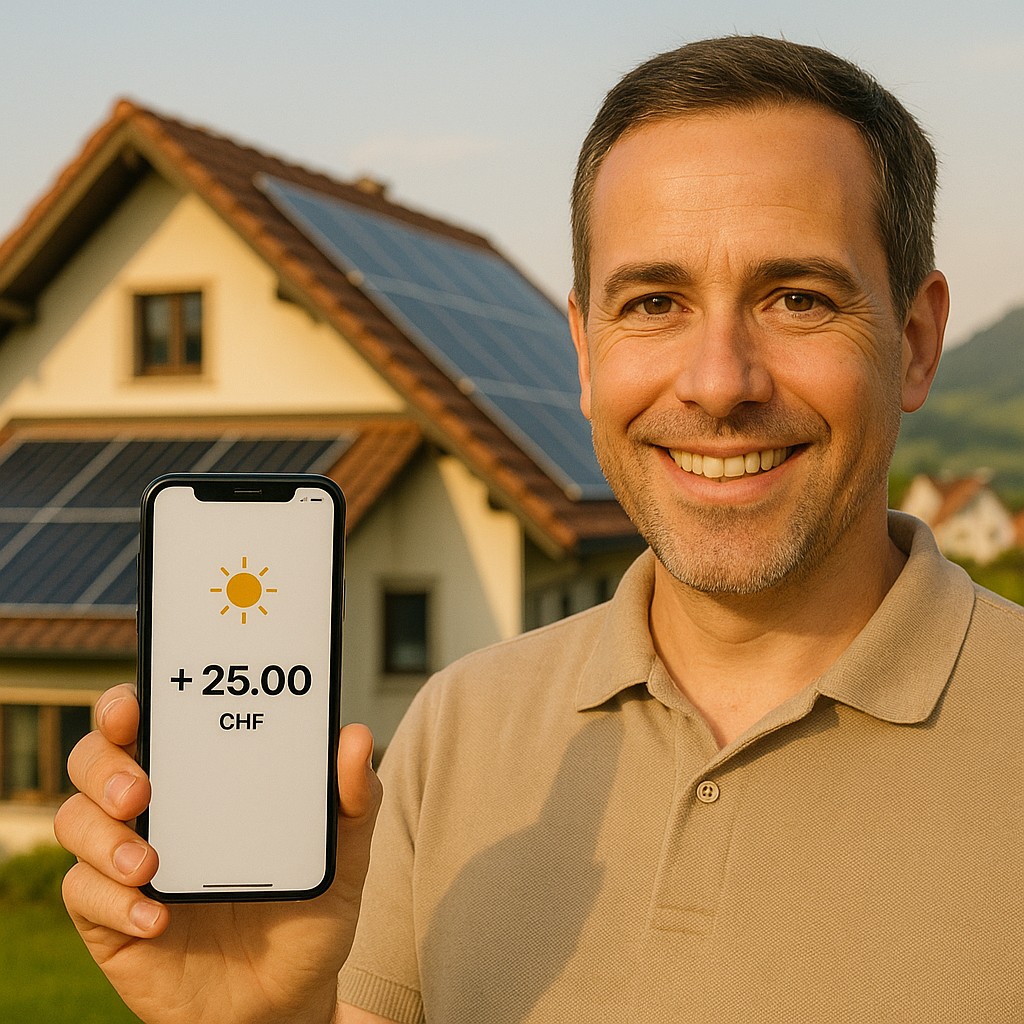Geld verdienen mit überschüssigem Solarstrom in Schwyz